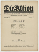 Die Aktion, vol. 2, no. 17. April 24, 1912