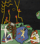 Oskar Kokoschka. The Awakening (Die Erwachenden) (in-text plate, folio 9) from Die träumenden Knaben (The Dreaming Boys). 1917 (executed 1907-08)
