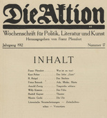 Die Aktion, vol. 2, no. 17. April 24, 1912