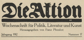 Die Aktion, vol. 2, no. 17. April 24, 1912