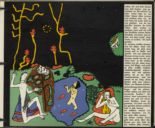 Oskar Kokoschka. The Awakening (Die Erwachenden) (in-text plate, folio 9) from Die träumenden Knaben (The Dreaming Boys). 1917 (executed 1907-08)