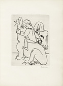 Max Beckmann. Plate (facing page 26) fromEbbi. 1924