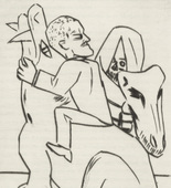 Max Beckmann. Plate (facing page 26) fromEbbi. 1924