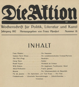 Die Aktion, vol. 2, no. 18. May 1, 1912