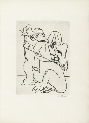 Max Beckmann. Plate (facing page 26) fromEbbi. 1924