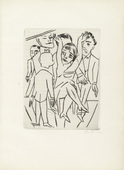 Max Beckmann. Plate (facing page 30) fromEbbi. 1924