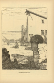 August Gaul. Bullet-Riddled Farmstead (Zerschossenes Gehöft) (plate, p. 93) from the periodical Kriegszeit. Künstlerflugblätter, vol. 1, no. 23 (20 Jan 1915). 1915