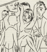 Max Beckmann. Plate (facing page 30) fromEbbi. 1924