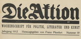 Die Aktion, vol. 2, no. 19. May 8, 1912