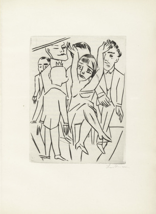 Max Beckmann. Plate (facing page 30) fromEbbi. 1924