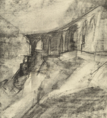 Lyonel Feininger. Ruin on the Cliff. 1929