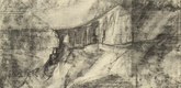 Lyonel Feininger. Ruin on the Cliff. 1929