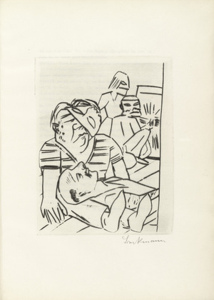 Max Beckmann. Plate (facing page 36) fromEbbi. 1924