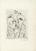 Max Beckmann. Plate (facing page 44) from Ebbi. 1924