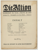 Die Aktion, vol. 2, no. 21. May 22, 1912