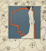 Berthold Löffler. The Diseuse Marya Delvard (plate 2) from the First Theater Program of Kabarett Fledermaus (Cabaret Fledermaus). 1907