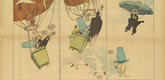 Lyonel Feininger. Kin-der-Kids: The Jimjam Expedition has a Collapse from The Chicago Sunday Tribune. (July 22) 1906