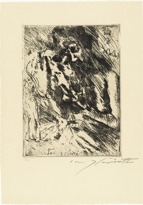 Lovis Corinth. Death and the Woman (Tod und Weib) from Dance of Death (Totentanz). (1921, published 1922)