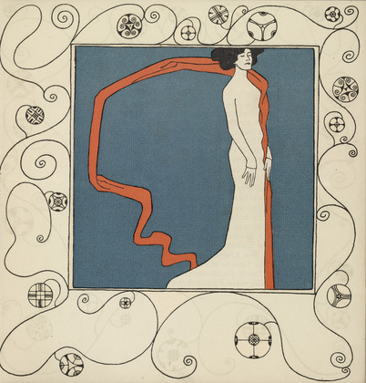 Berthold Löffler. The Diseuse Marya Delvard (plate 2) from the First Theater Program of Kabarett Fledermaus (Cabaret Fledermaus). 1907