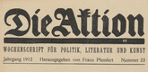 Die Aktion, vol. 2, no. 23. June 5, 1912