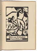 Ernst Ludwig Kirchner. Sand Diggers at the Tiber River (Sandgräber am Tiber) (plate, folio 13) from KG Brücke. 1910