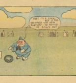 Lyonel Feininger. The Kin-der-Kids Visit a Football Match and Piemouth Enjoys Himself from The Chicago Sunday Tribune. (August 19) 1906