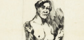 Lovis Corinth. Standing Female Nude (Stehender weiblicher Akt). (1916)