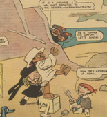 Lyonel Feininger. The Kin-der-Kids are Taken Captive by Russian Videttes from The Chicago Sunday Tribune. (September 16) 1906
