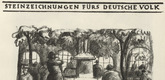 Rudolf Grossmann. In the Munich Hofbräu (Im Münchner Hofbräu) (front cover, folio 20) from the periodical Der Bildermann, vol. 1, no. 10 (Aug 1916). 1916