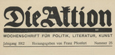 Die Aktion, vol. 2, no. 25. June 19, 1912