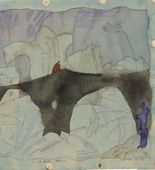 Lyonel Feininger. a. Two Anglers (Die beiden Angler) b. The Stern Bridge (Die Sternbrücke). 1916