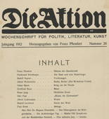 Die Aktion, vol. 2, no. 26. June 26, 1912
