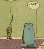 Lyonel Feininger. The Kin-der-Kids: Aunty Jimjam Conceives a Novel Method of Punishment for Cousin Gussie from The Chicago Sunday Tribune. (October 21) 1906