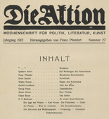 Die Aktion, vol. 2, no. 27. July 3, 1912