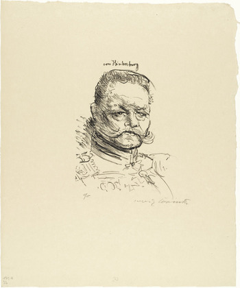 Lovis Corinth. Von Hindenburg. (n.d.)