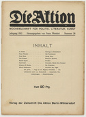 Die Aktion, vol. 2, no. 28. July 10, 1912