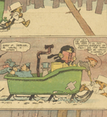 Lyonel Feininger. The Kin-der-Kids: Thrilling Adventure with Wolves in the Wilderness from The Chicago Sunday Tribune. (November 11) 1906