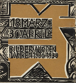 Erich Heckel. Ausstellung Erich Heckel. 1931 (prints executed 1930)
