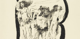 Lovis Corinth. Letter B (Buchstabe B) from the illustrated book in portfolio form The ABCs (Das ABC). (1916, published 1917)