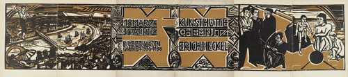Erich Heckel. Cover from the exhibition catalogue Ausstellung Kunsthütte Chemnitz. Erich Heckel. 1931 (print executed 1930)