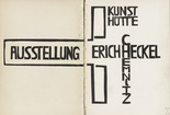 Erich Heckel. Endpapers from the exhibition catalogue Ausstellung Kunsthütte Chemnitz. Erich Heckel. 1931 (print executed 1930)