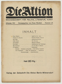 Die Aktion, vol. 2, no. 29. July 17, 1912