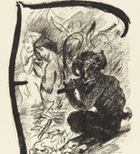 Lovis Corinth. Letter F (Buchstabe F) from the illustrated book in portfolio form The ABCs (Das ABC). (1916, published 1917)