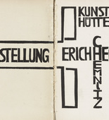 Erich Heckel. Endpapers from the exhibition catalogue Ausstellung Kunsthütte Chemnitz. Erich Heckel. 1931 (print executed 1930)