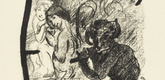 Lovis Corinth. Letter F (Buchstabe F) from the illustrated book in portfolio form The ABCs (Das ABC). (1916, published 1917)