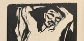 Erich Heckel. Schlafender Mann (Pechstein) [Sleeping Man (Pechstein)] (plate, folio 15 verso) KG Brücke. 1910