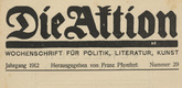 Die Aktion, vol. 2, no. 29. July 17, 1912