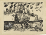 Lyonel Feininger. On the Quay. 1911