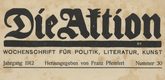 Die Aktion, vol. 2, no. 30. July 24, 1912