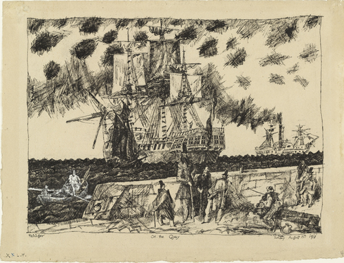 Lyonel Feininger. On the Quay. 1911